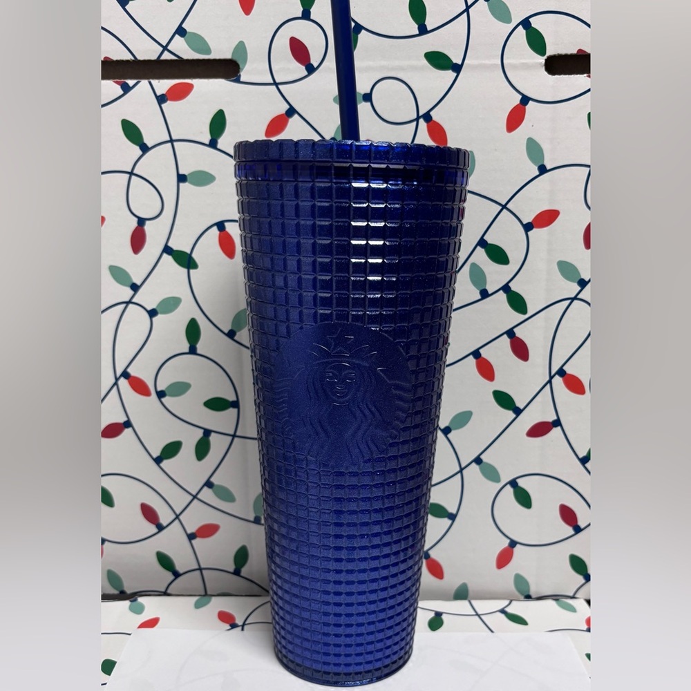 Starbucks Textured Royal Blue Tumbler